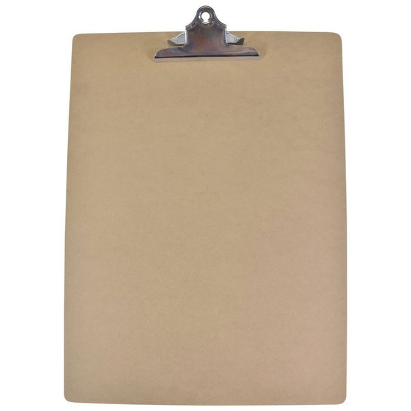 School Smart CLIPBOARD MASONITE 15IN X 20IN WITH 6IN CLIP - 1442103